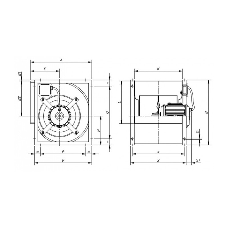 Ventilateur CBDT-9/9-4M-F-400