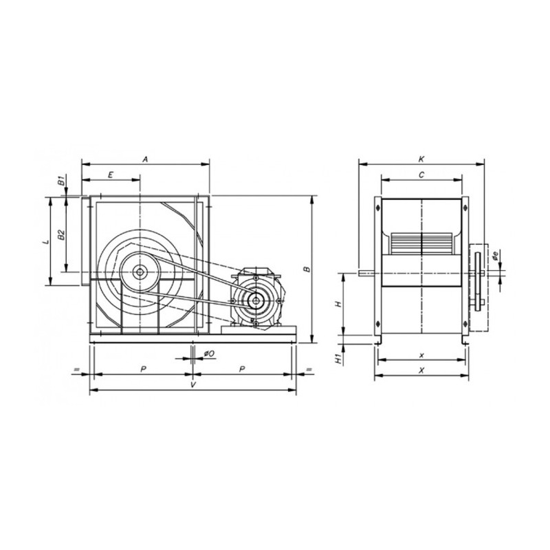 Ventilateur CBXT-15/15-3 IE3