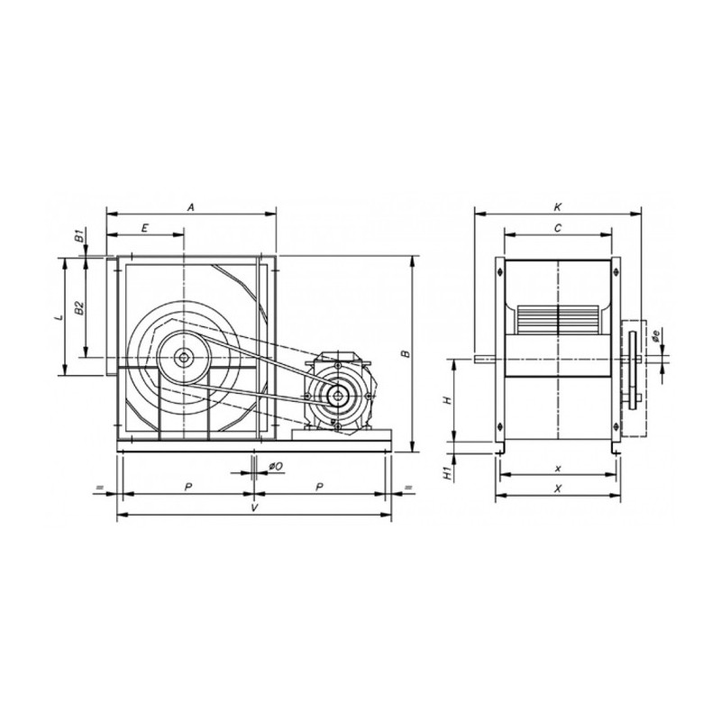 Ventilateur CBXT-30/28-20 IE3