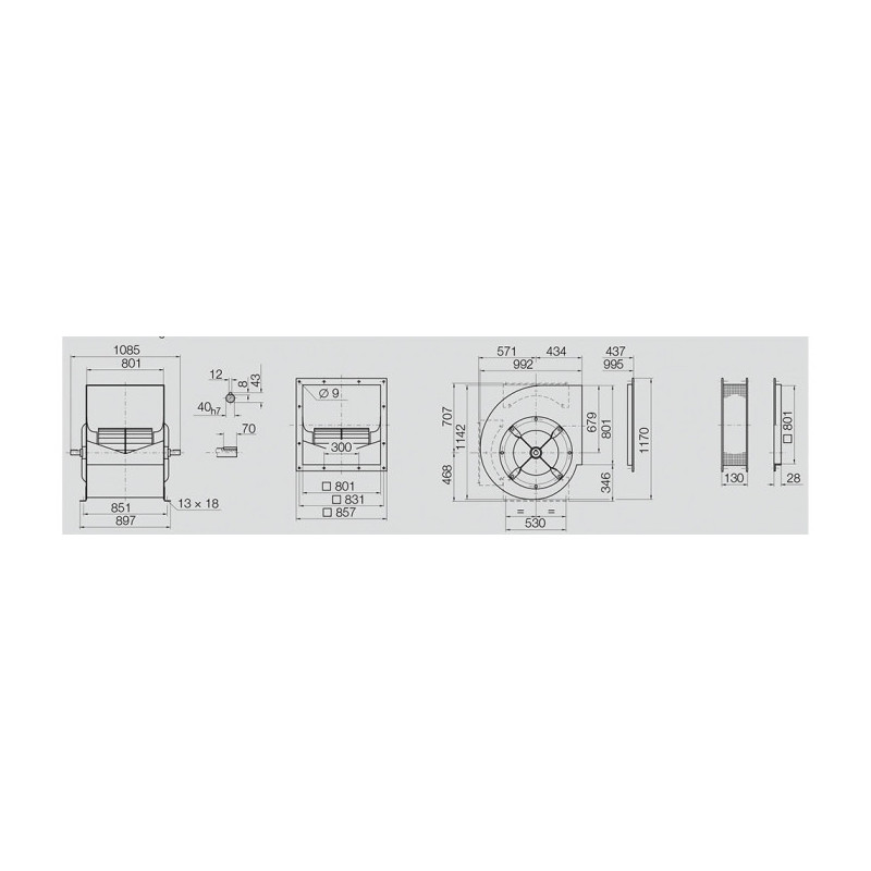 Ventilateur centrifuge ADH 630L