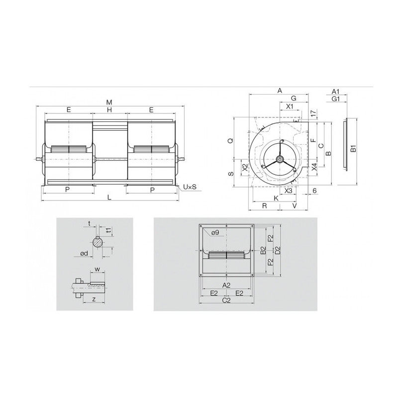 Ventilateur centrifuge AT12/12 G2L
