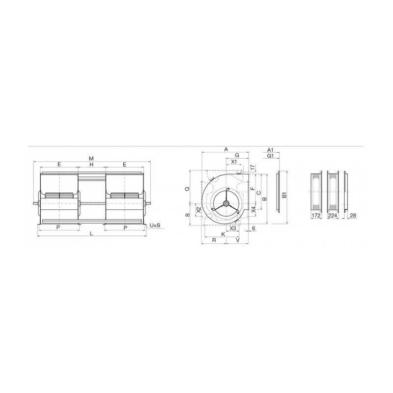 Ventilateur centrifuge AT15/15 G2C
