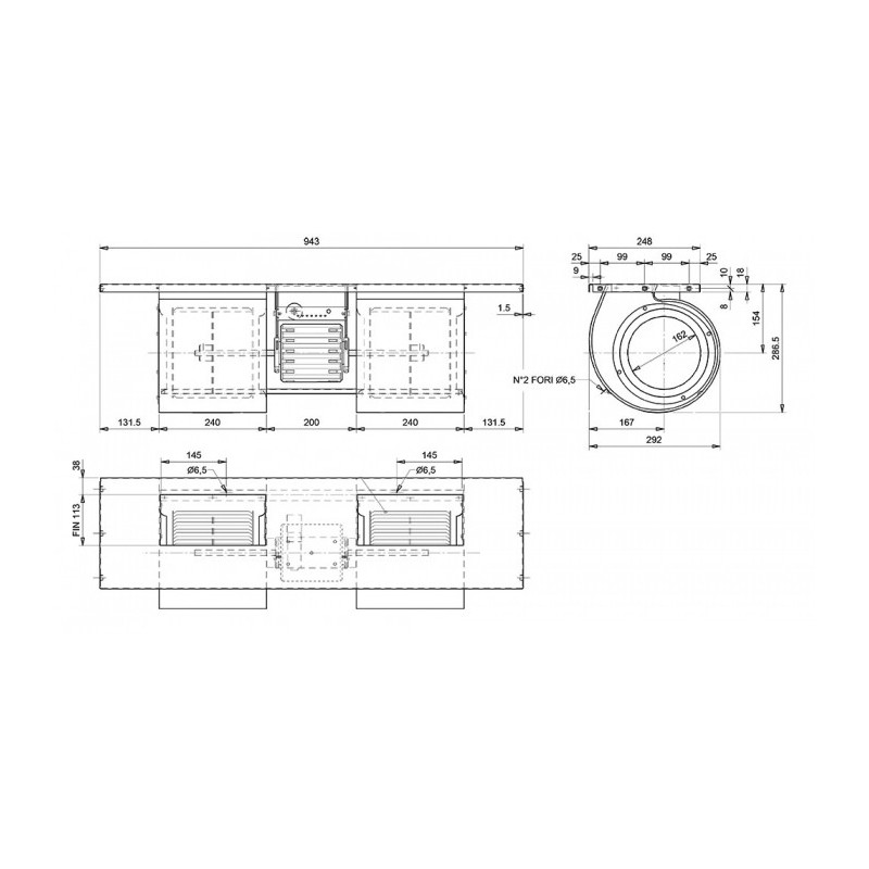 Ventilateur centrifuge DPC 201/181 NB MRE