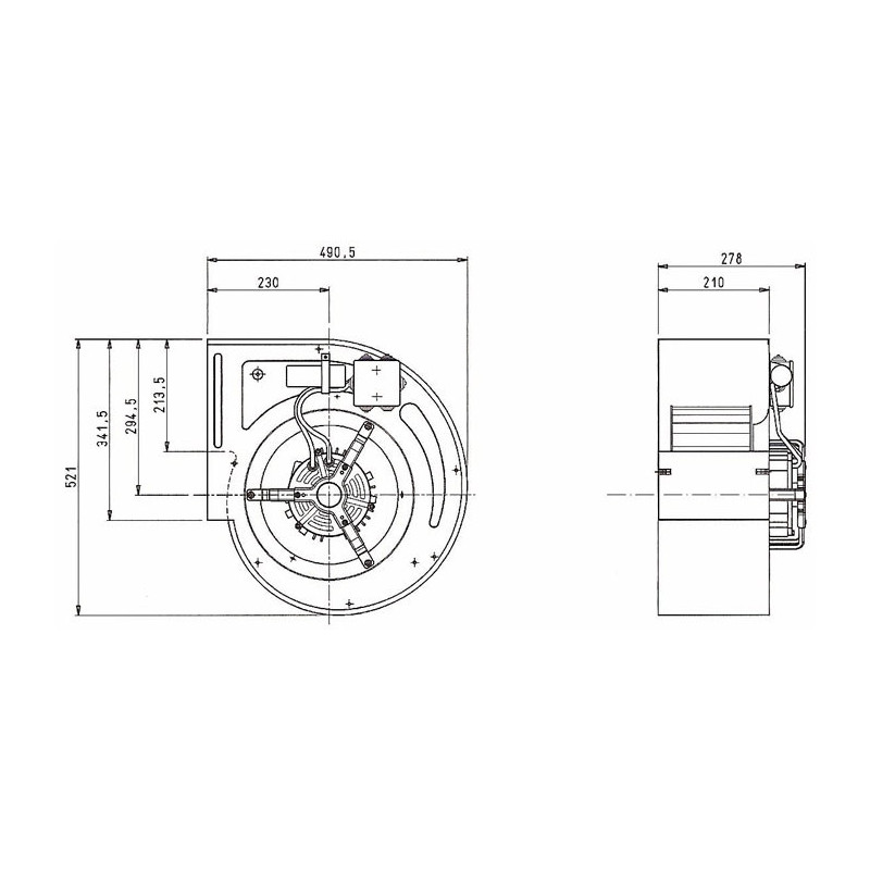 Ventilateur centrifuge SAI 12/6