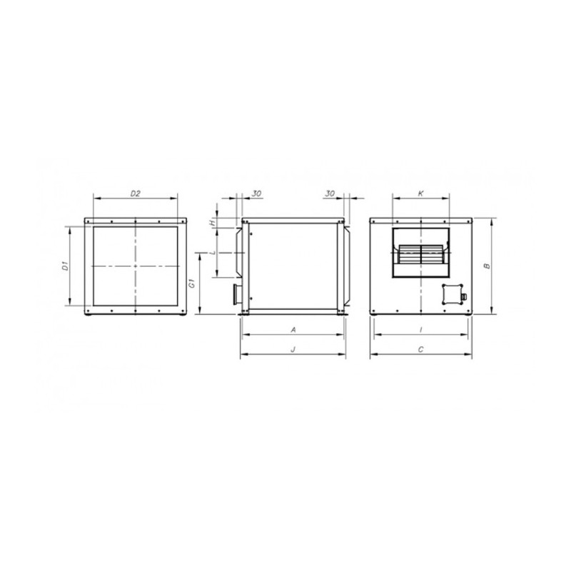 Ventilateur CJBDT-12/12-6T-1-F-400