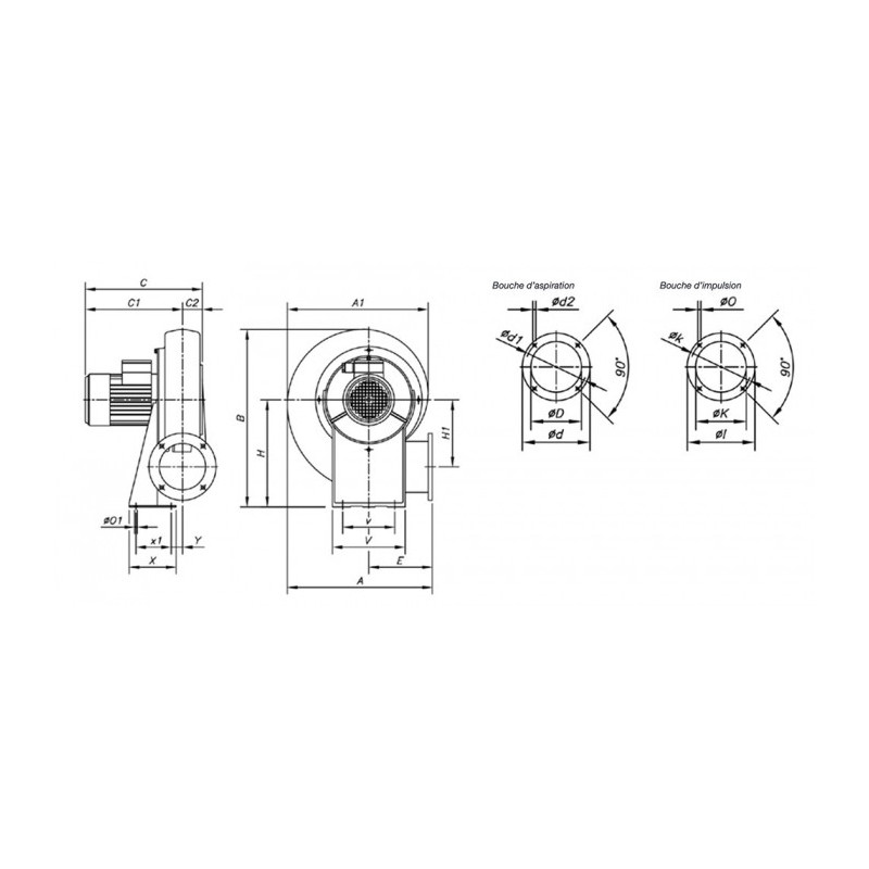 Ventilateur CMA-218-2T 440/480V 60H3 UL/CSA