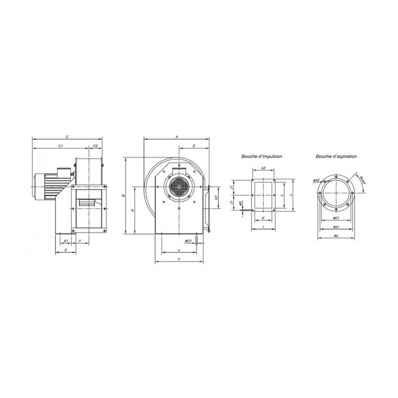 Ventilateur CMP-1025-4T-RD