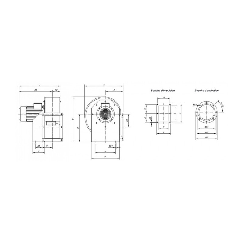 Ventilateur CMP-1128-6T RD 270