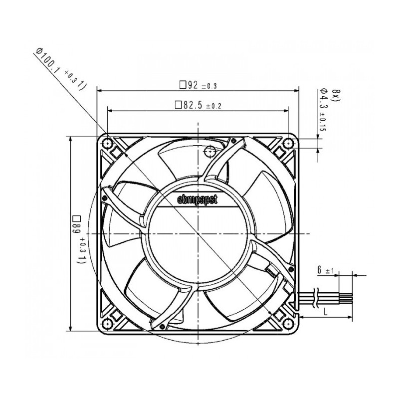 Ventilateur compact 3314N/2NU