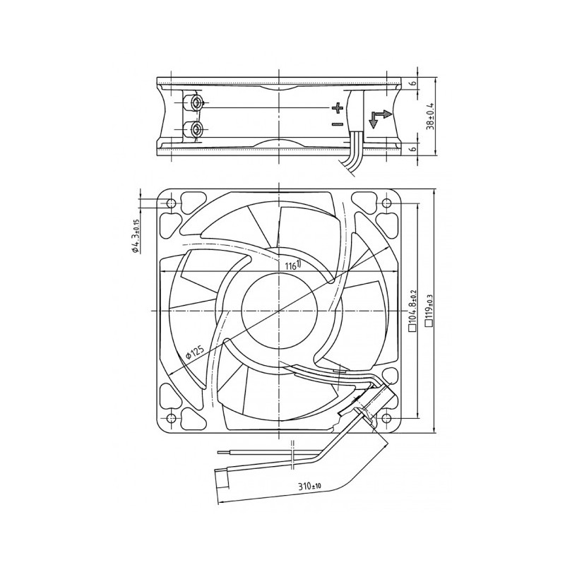 Ventilateur compact 4114N