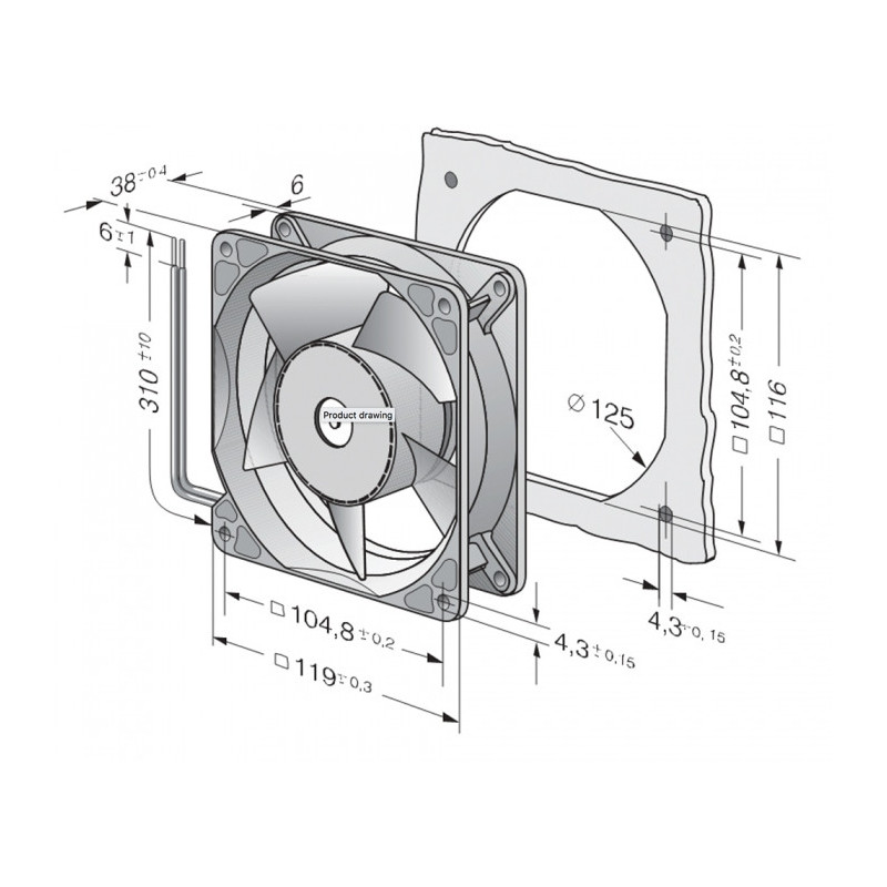 Ventilateur compact 4114NH3
