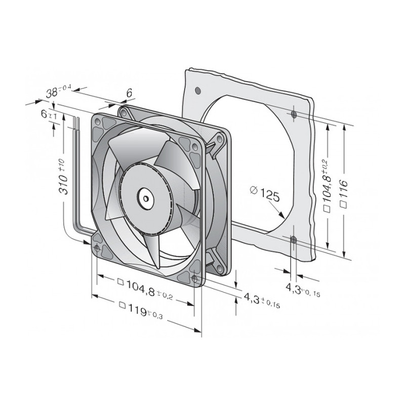 Ventilateur compact 4118NH3