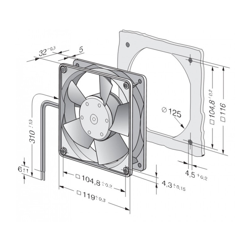 Ventilateur compact 4314LR
