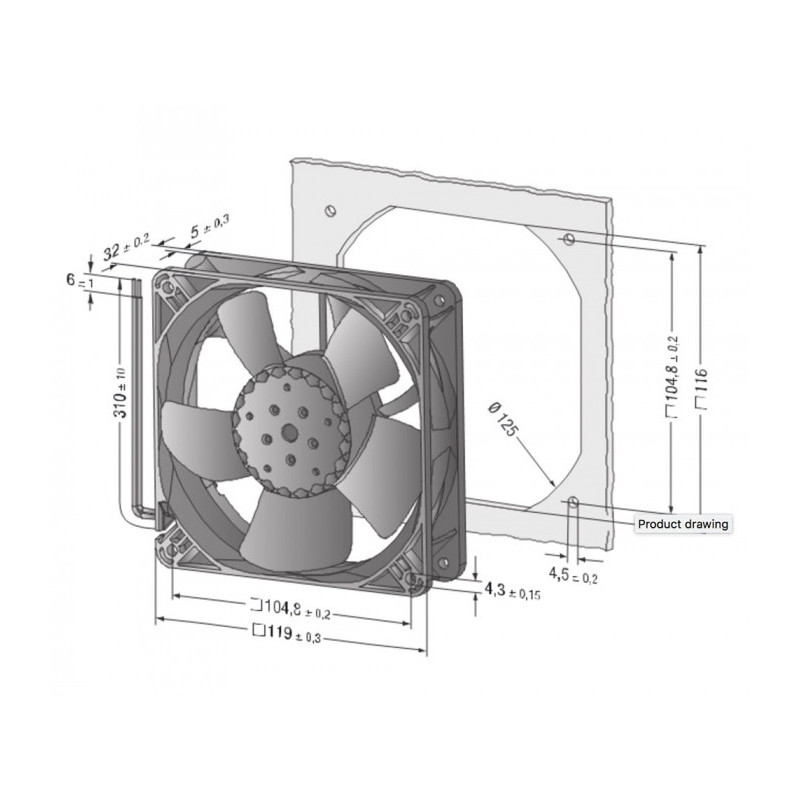 Ventilateur compact 4314NNU