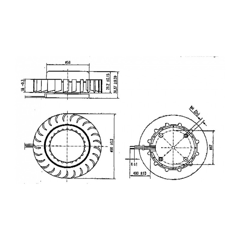 Ventilateur compact RET 90-18/14N
