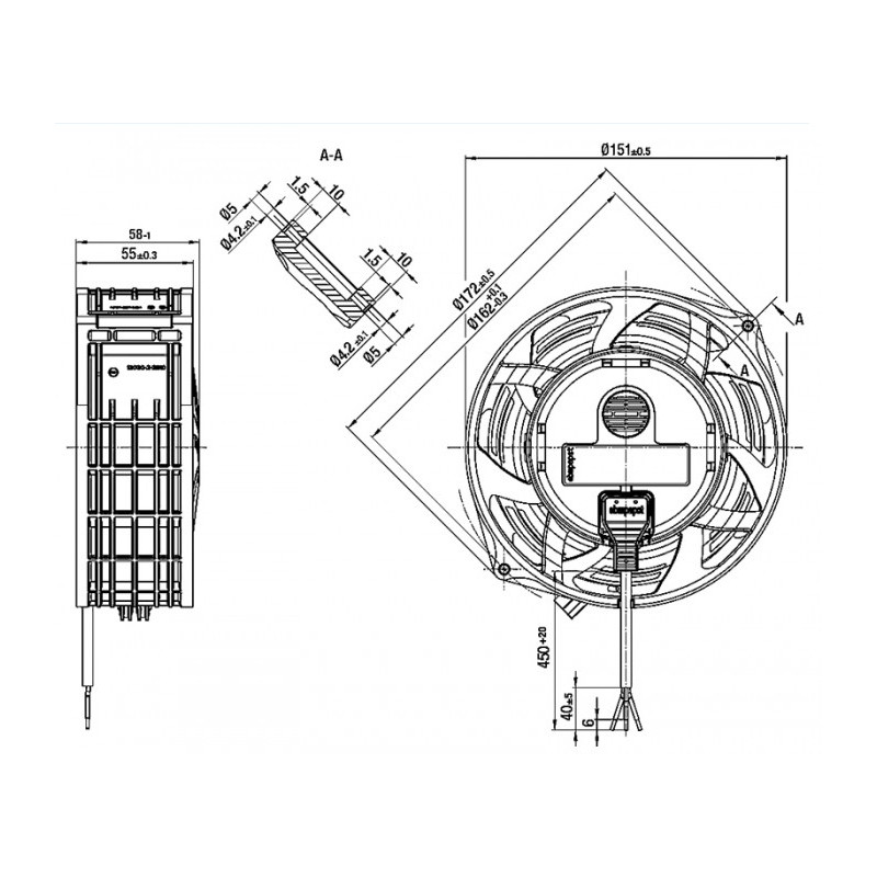 Ventilateur compact W1G130-AA25-01