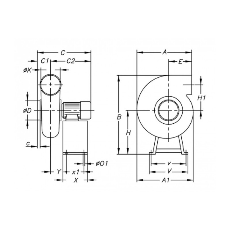 Ventilateur CPV-1020-2M 230V