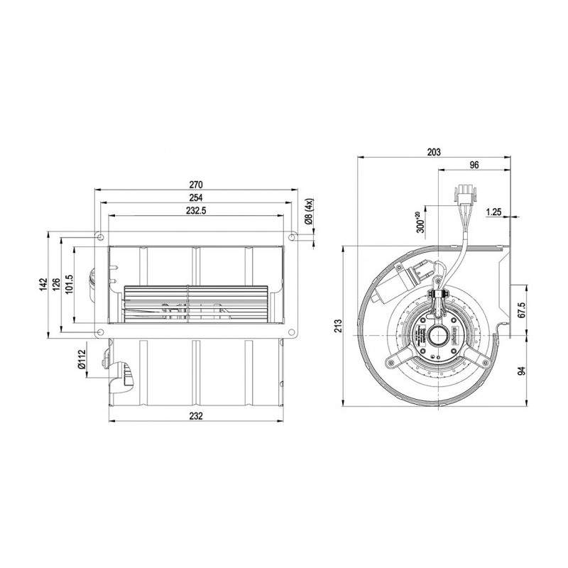 Ventilateur D2E133-DM28-I8.