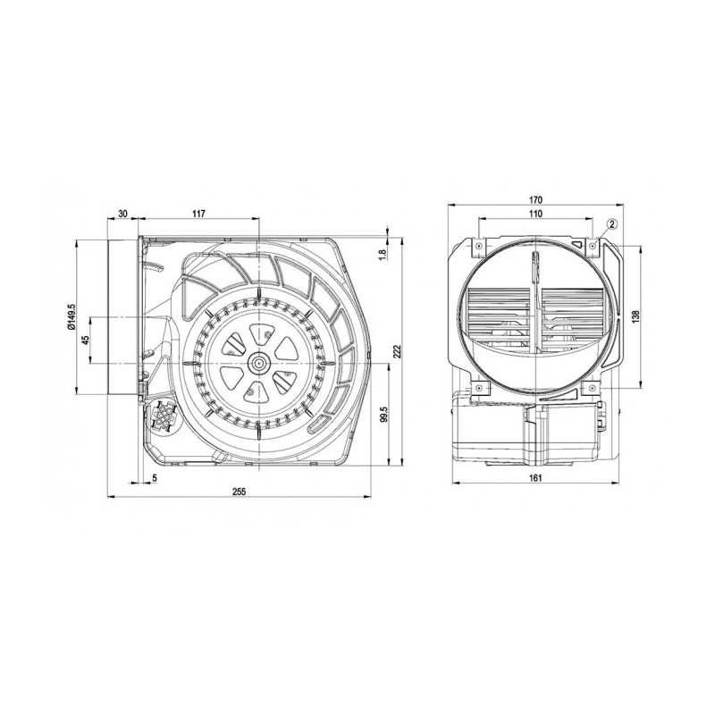 Ventilateur D2E146-KB27-13