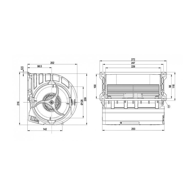 Ventilateur D3G146-LV05-38