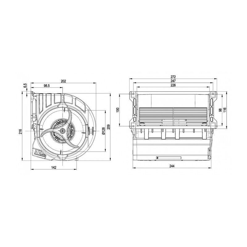 Ventilateur D3G146-LV13-33