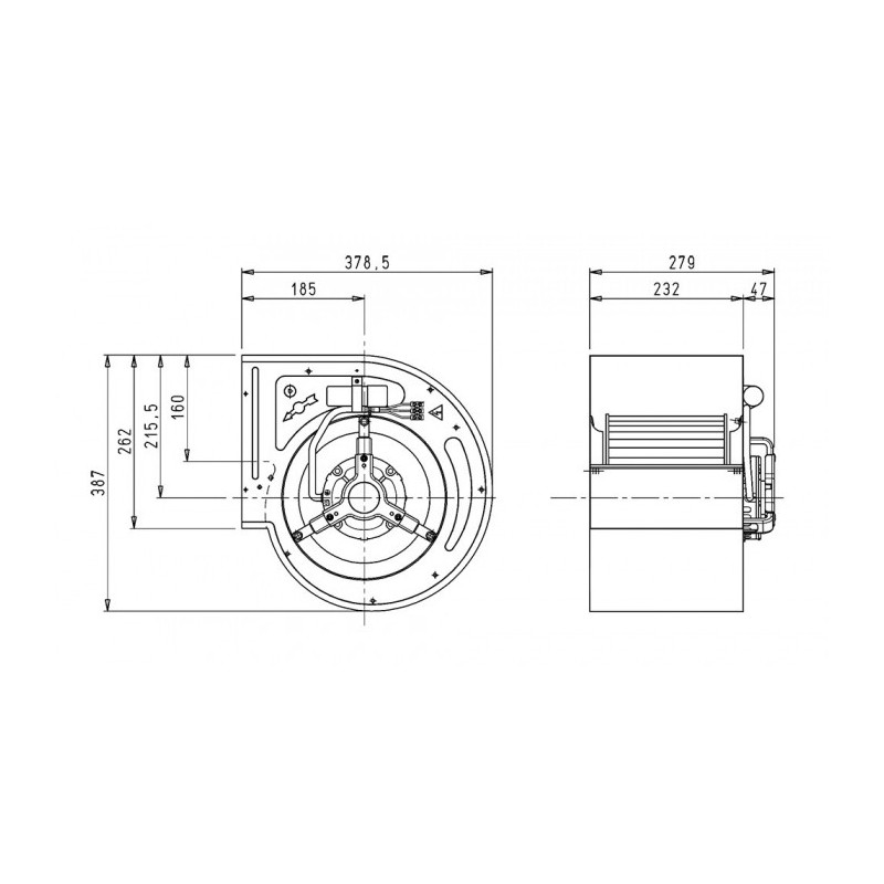 Ventilateur DD 9/7.147.6. BRIDE ET SUPPORT