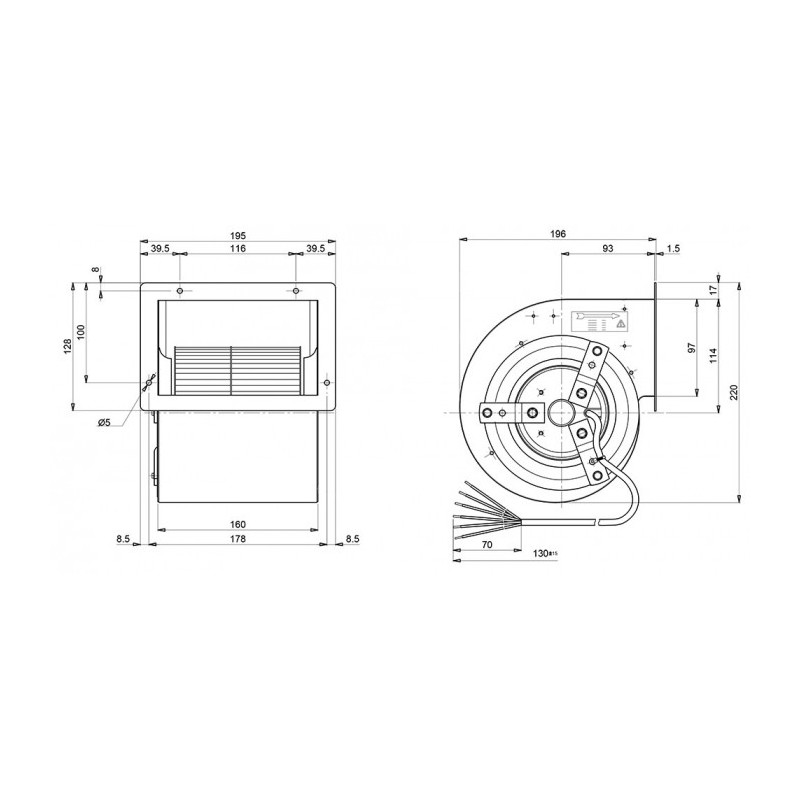 Ventilateur DDM 133/126.60.2.4V