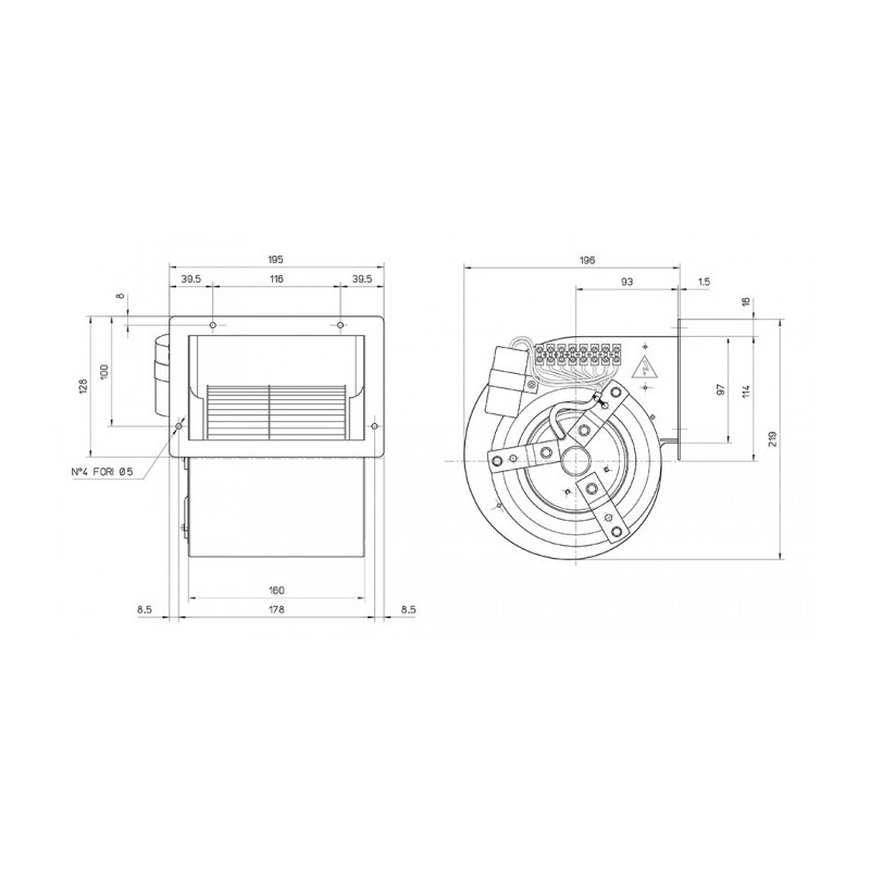 Ventilateur DDM 133/126.60W.2.4V