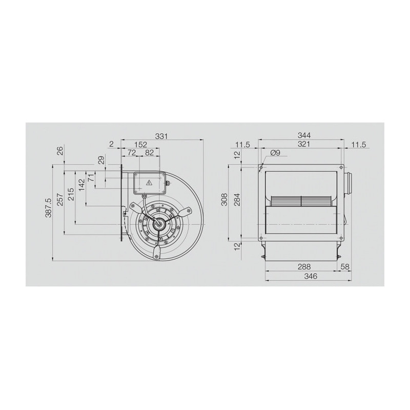 Ventilateur DDM 225/240 E6G3304