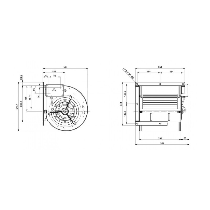 Ventilateur DDM 8/9.420.4.TIGHT 230V