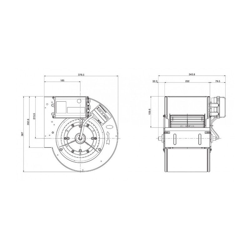 Ventilateur DDMP 9/7.1036.8.230V
