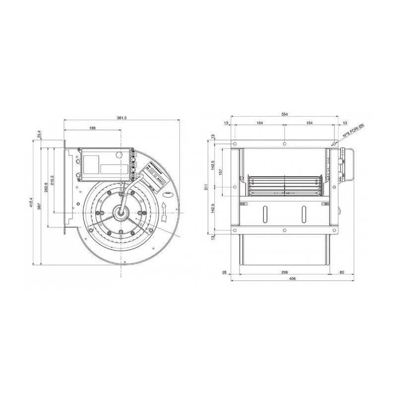Ventilateur DDMP 9/9.400.8.230V 9+ DRIVER