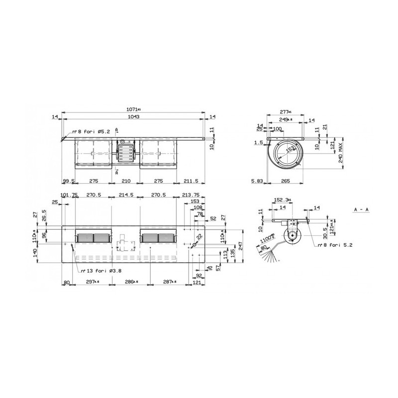 Ventilateur DPA 185 236 PAKA/PLAT