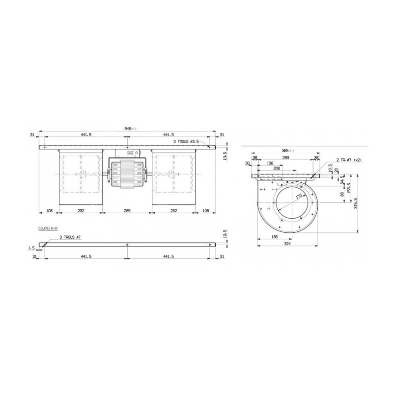 Ventilateur FD2 200/190 NB M394