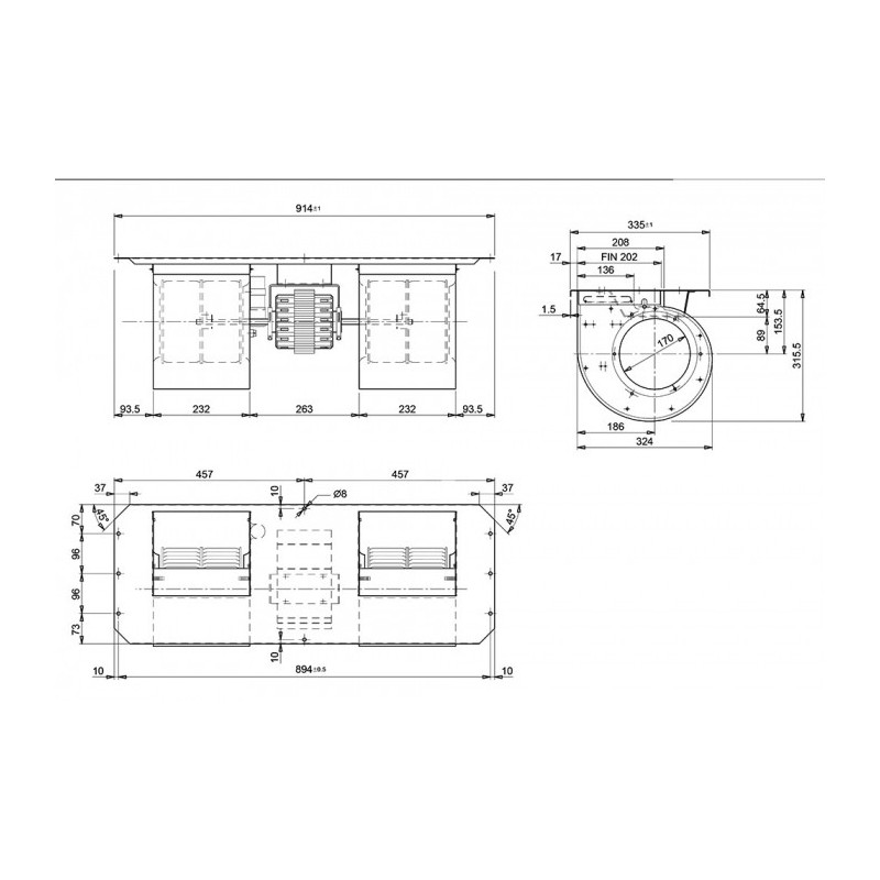 Ventilateur FD2 200/190 NC M379