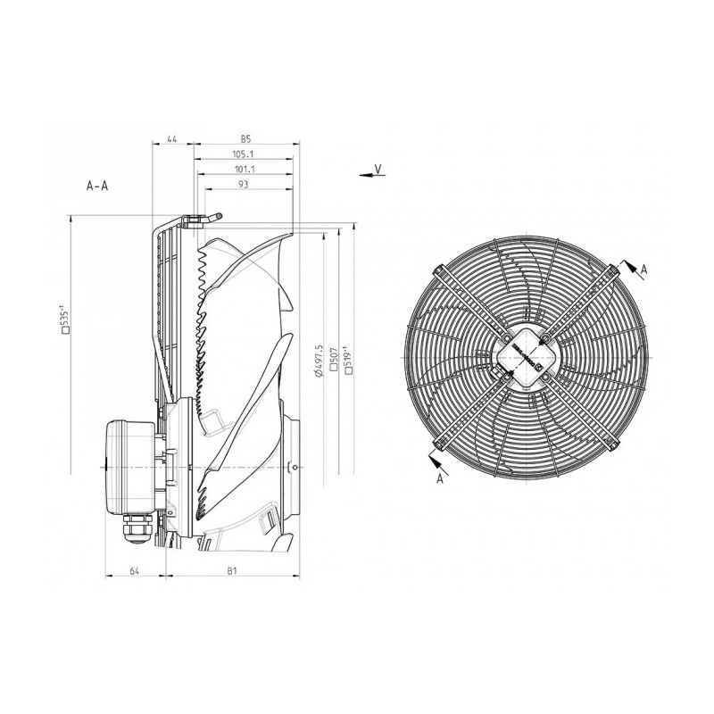 Ventilateur FN050-6ES.4F.V7P3.