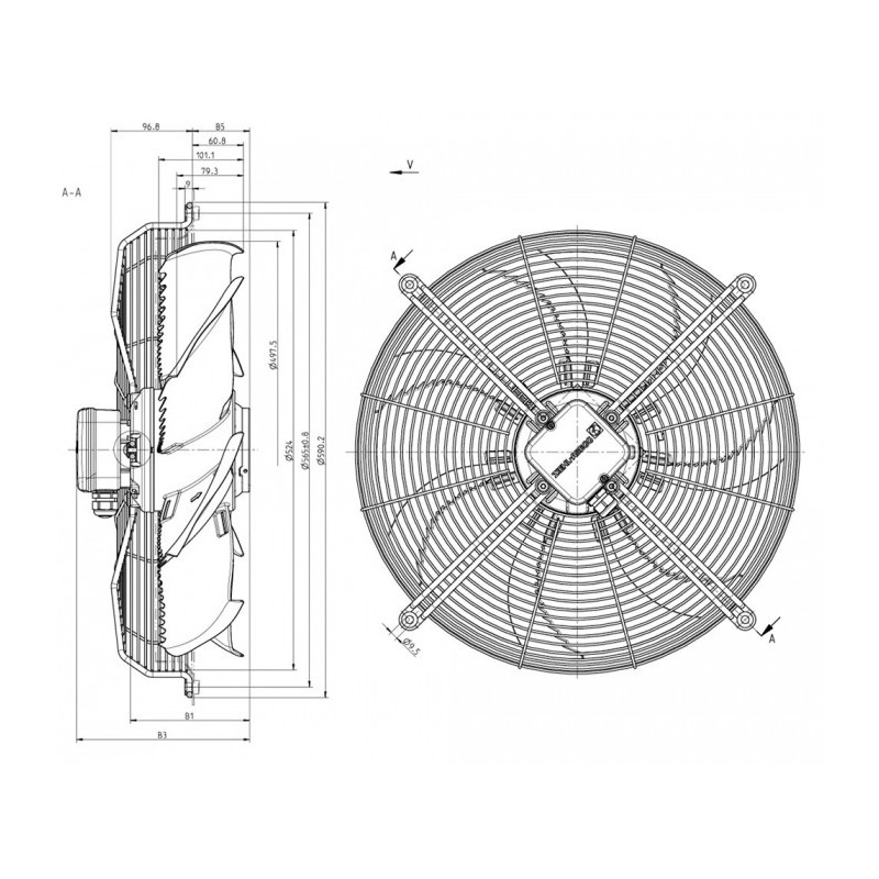 Ventilateur FN050-VDK-4I-V7P1