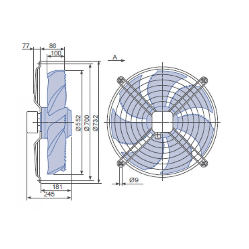 Ventilateur FN056-VDW.4MA.7P2.