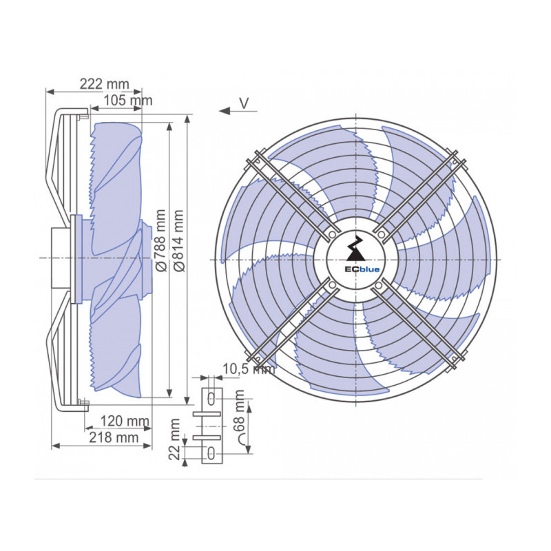 Ventilateur FN080-ZIS.GG.V7P3