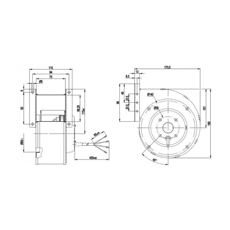 Ventilateur G2E120-DO16-27.