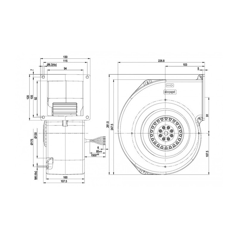 Ventilateur G2E160-AY47-88