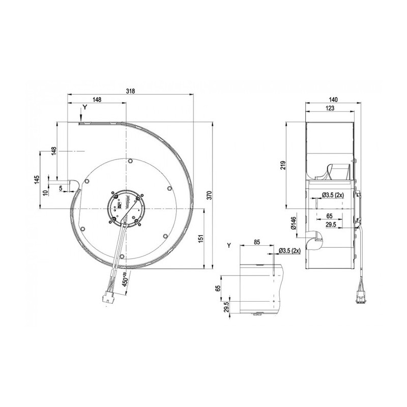 Ventilateur G3G225-EH19-10