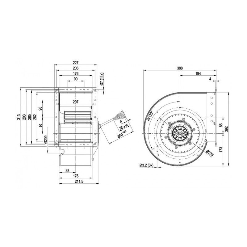 Ventilateur G4D250-EC10-03