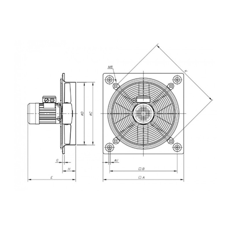 Ventilateur HC-31-2T/H/A