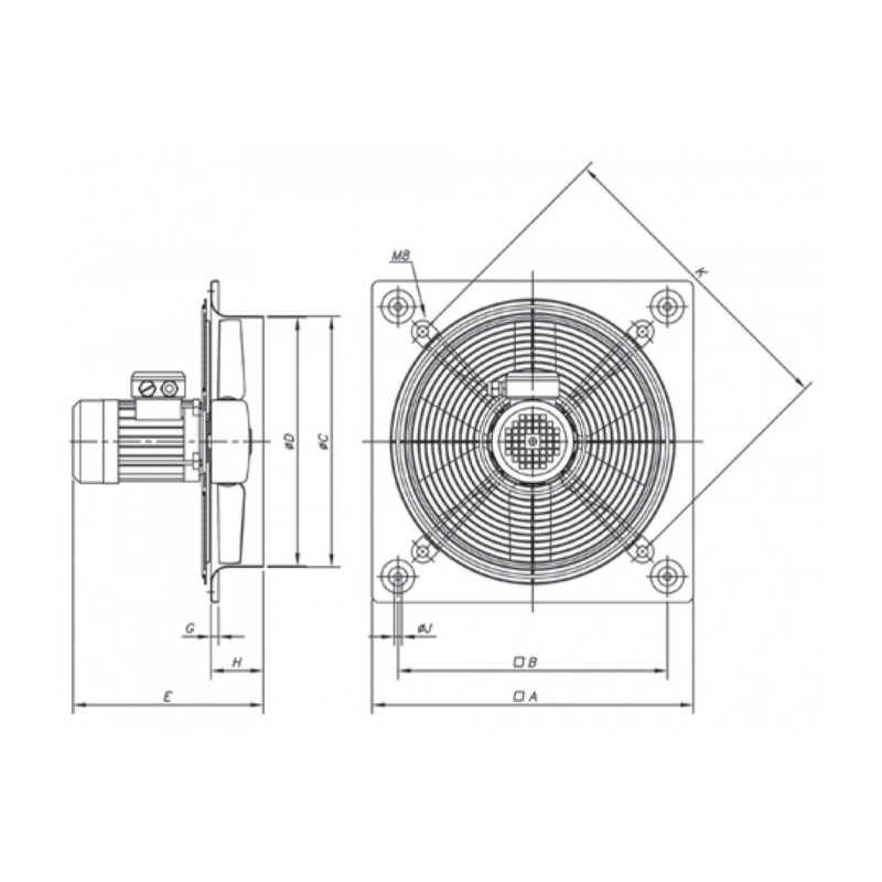 Ventilateur HC-35-4M/H/A