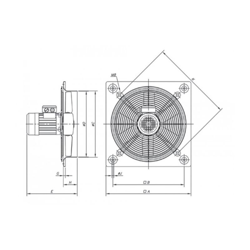 Ventilateur HC-35-4T/H-A
