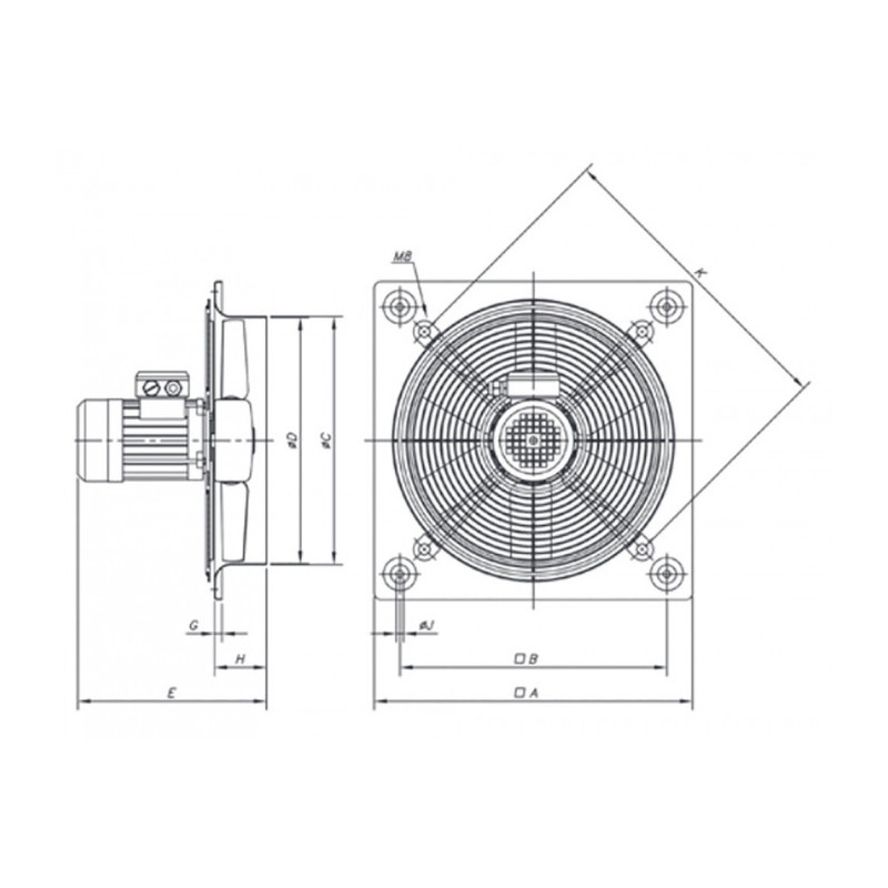 Ventilateur HC-45-6T/H