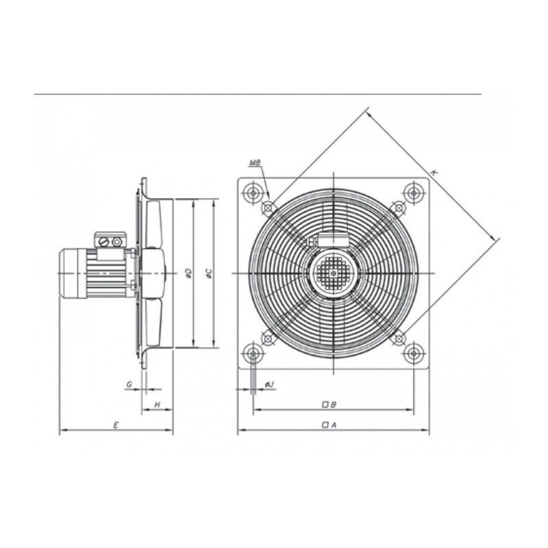 Ventilateur HC-50-6M/H