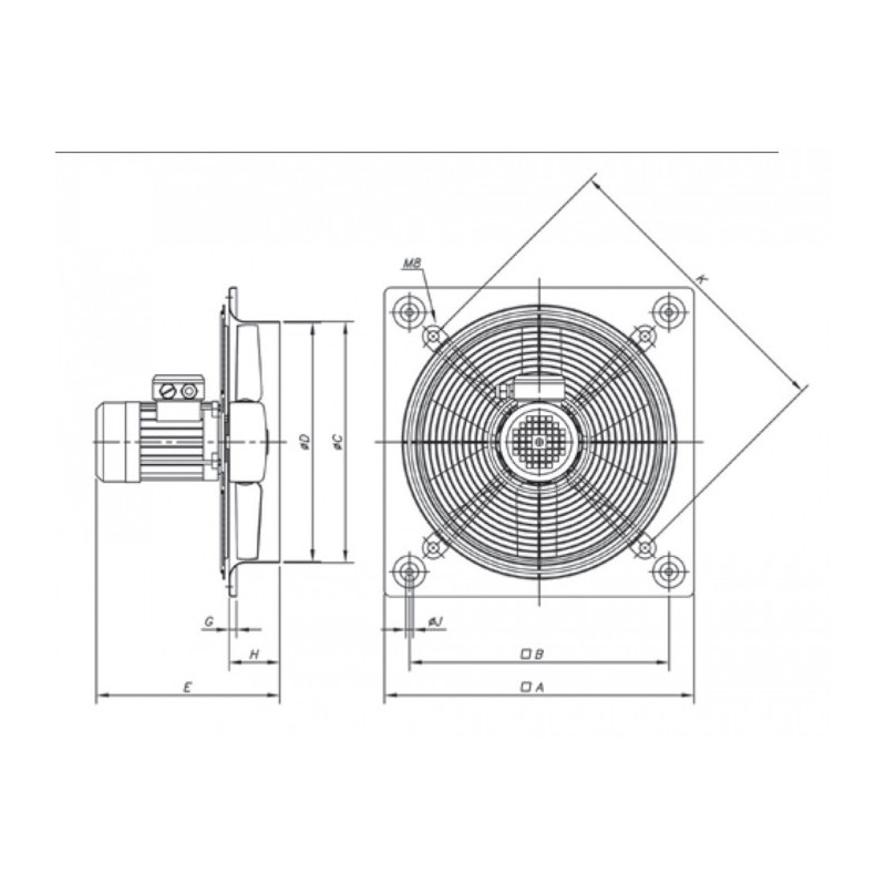 Ventilateur HC-50-6M/H