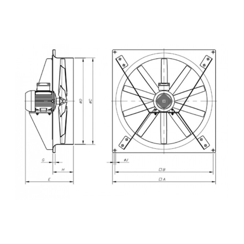 Ventilateur HC-80-4T/H